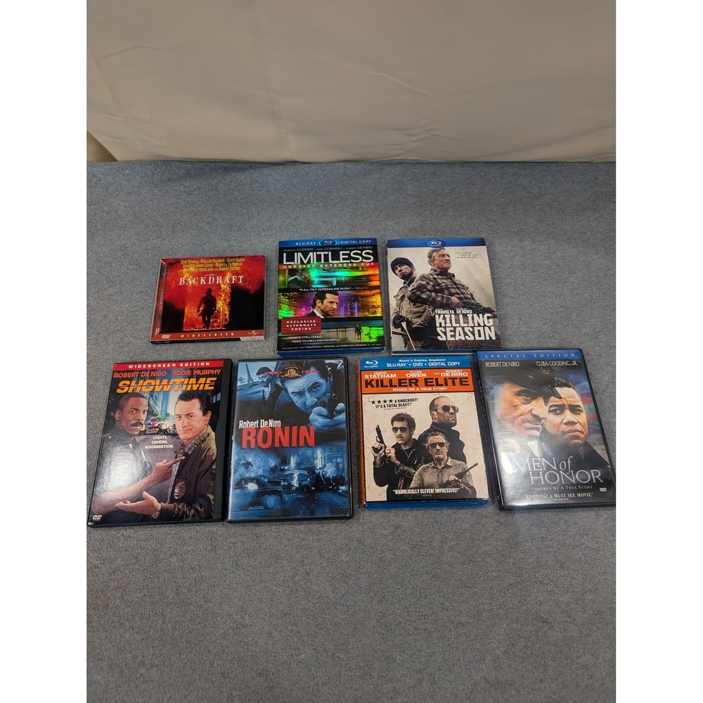 Robert De Niro Movie Lot 7 Films Ronin Showtime Men of Honor Blu-ray DVD Bundle - Picture 1 of 2